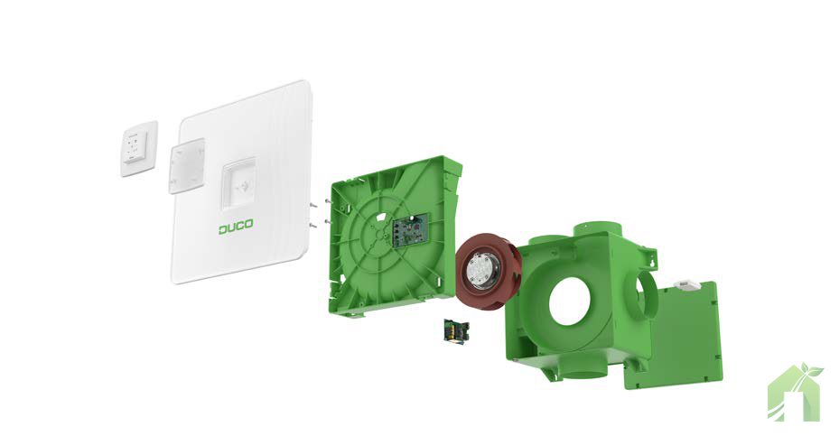 DUCO User Controller - Eco Vent Ireland DucoBox Reno with the DUCO User Controller