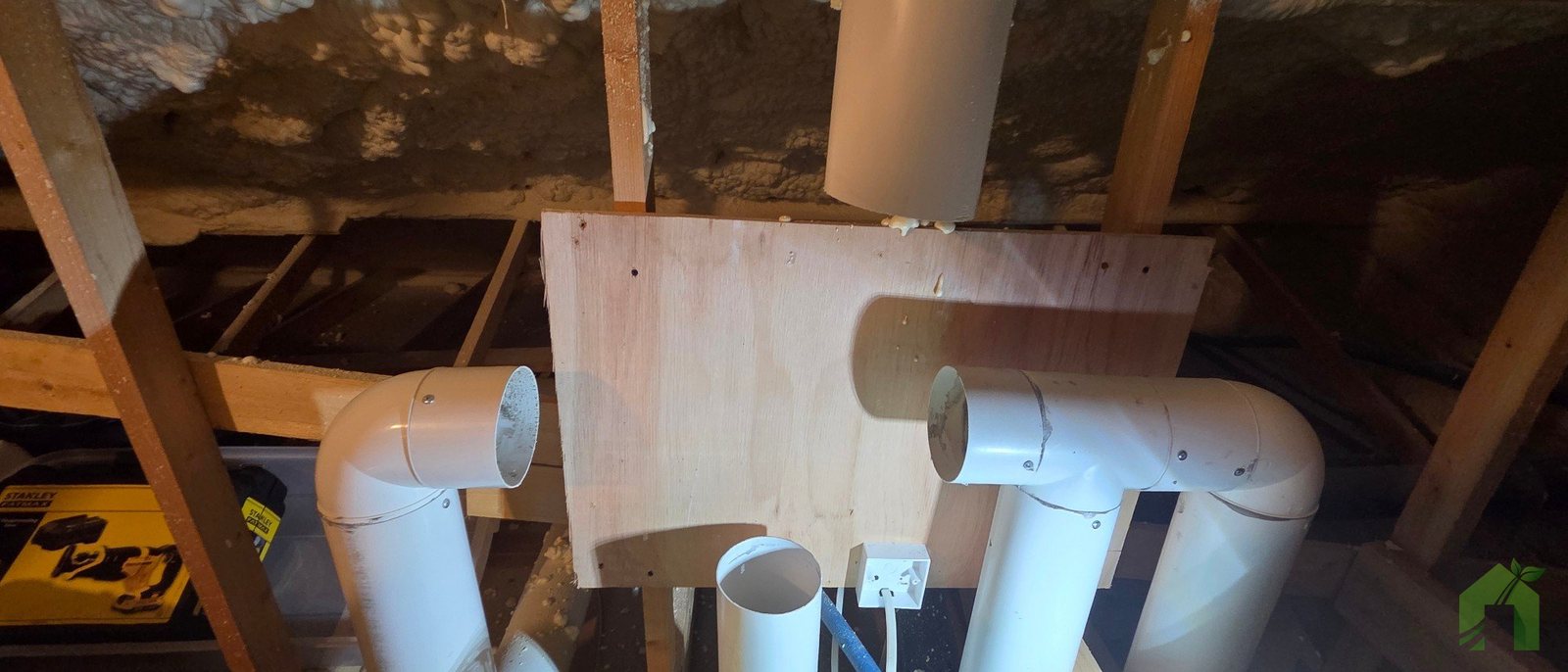 Before: old unit removed