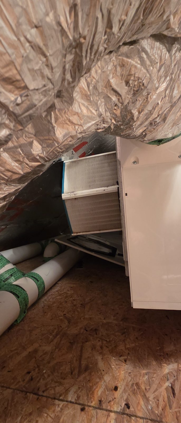 MVHR Servicing in Donegal - Eco Vent Ireland MVHR heat exchanger too dirty to clean after years without a service
