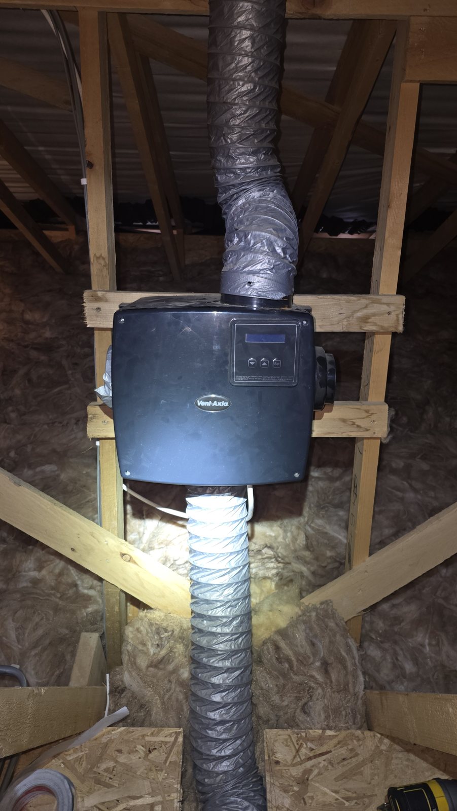 Old Vent-Axia extract unit before replacement